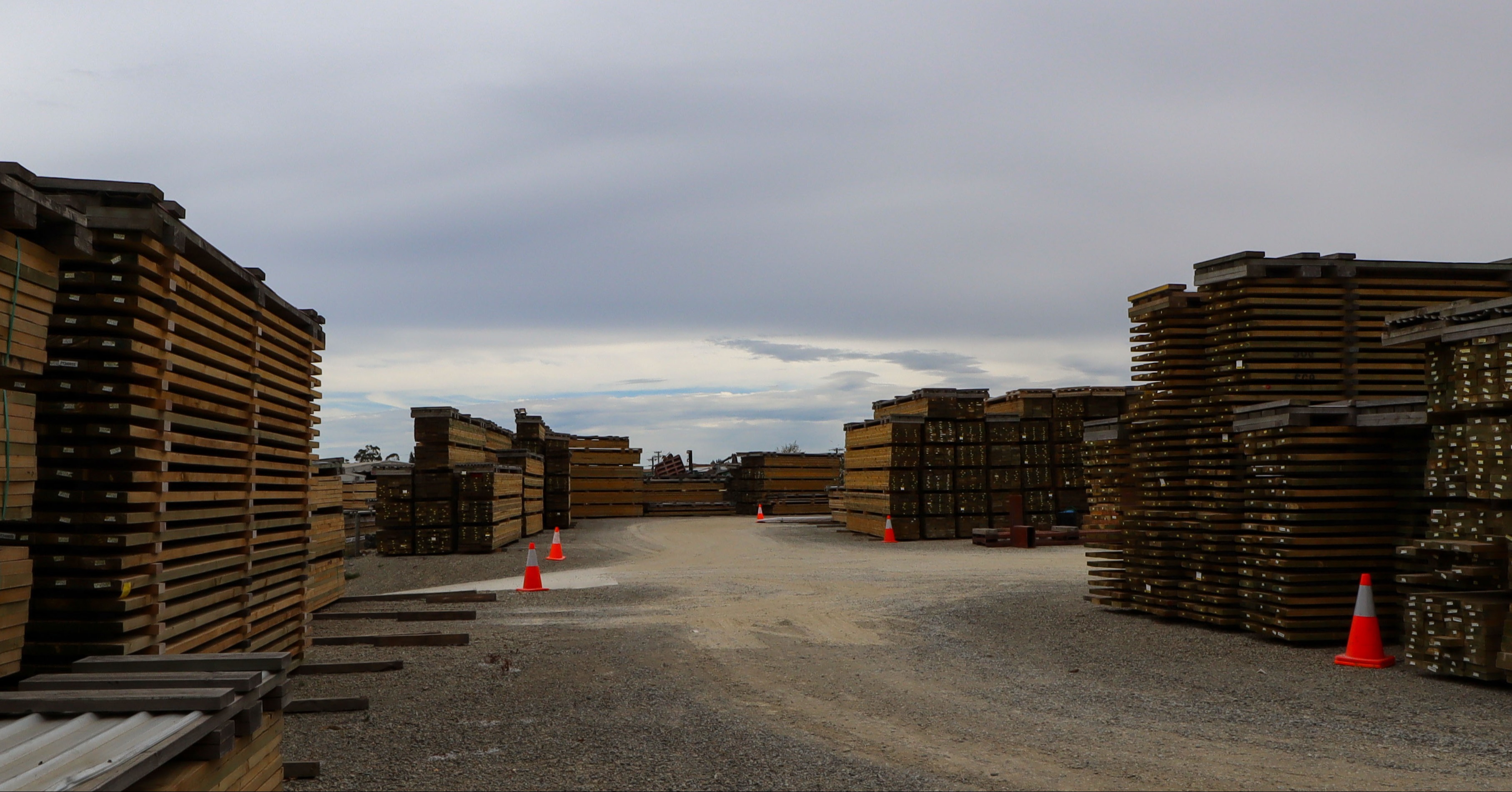 Strip Stacking Timber to allow airflow for dry, light and straight timber