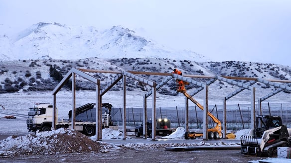 Constructing a shed in harsh New Zealand Winter conditions