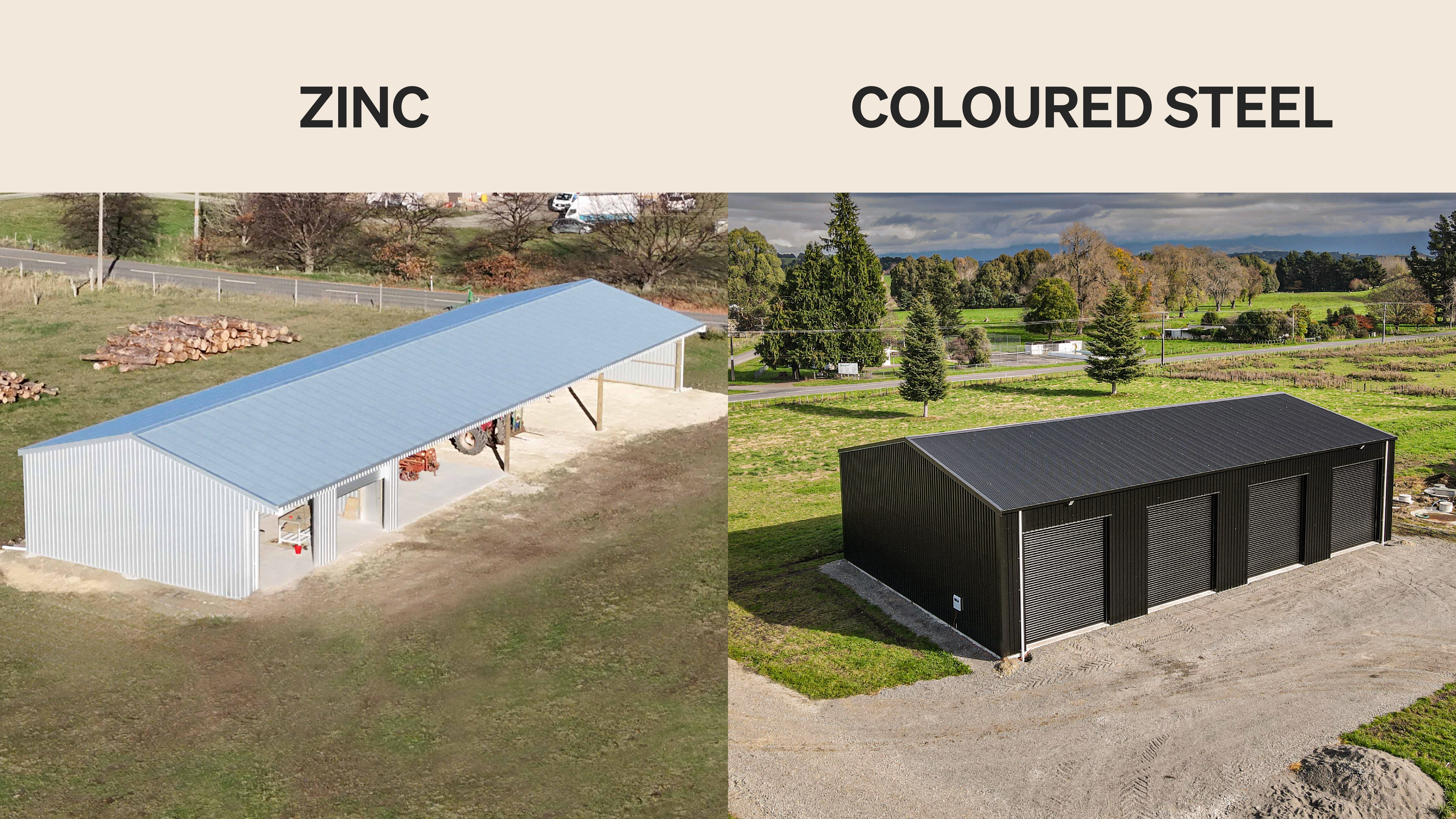 Zinc v Coloured Steel