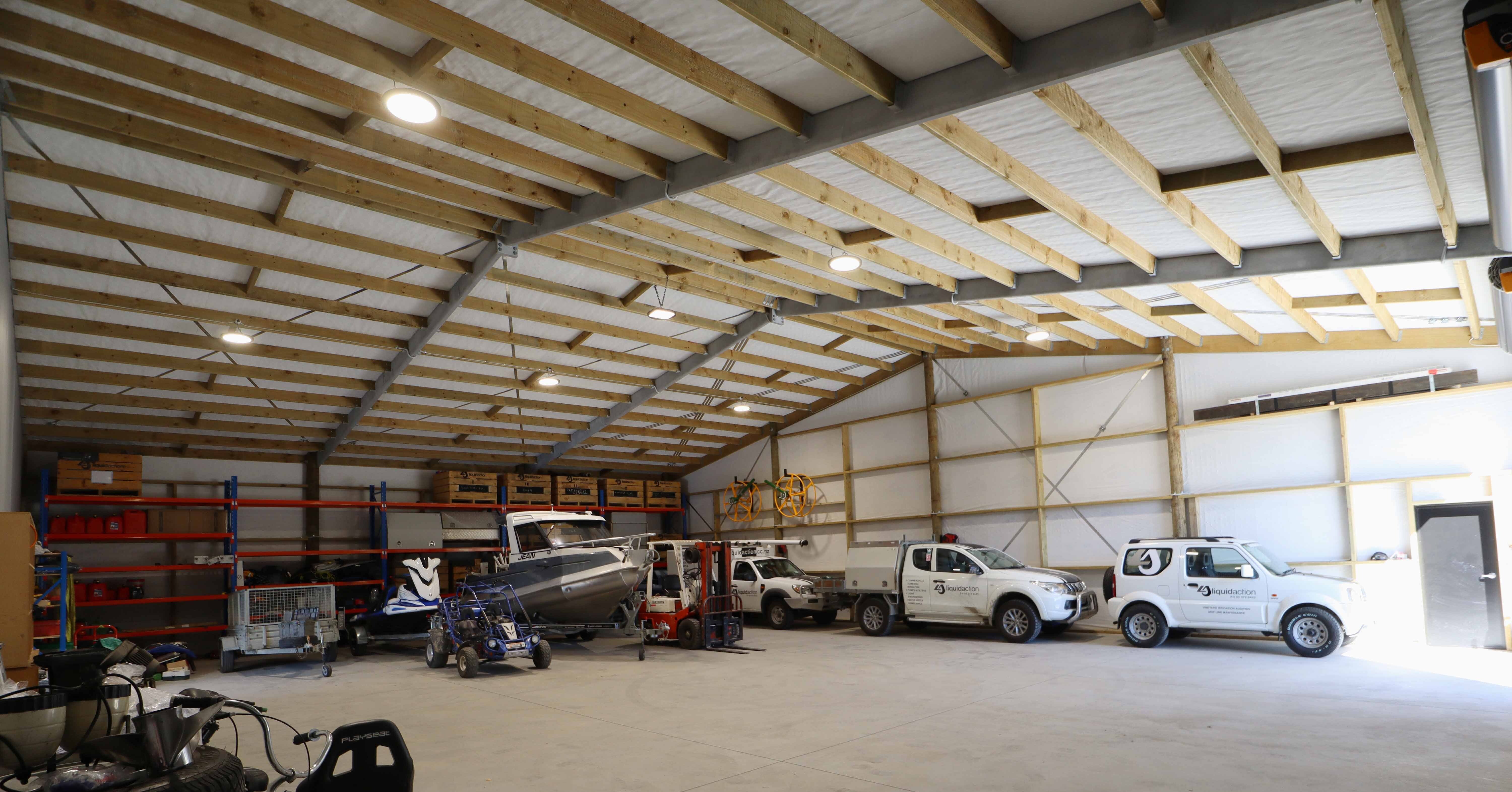 Clearspan workshop shed for maximised space